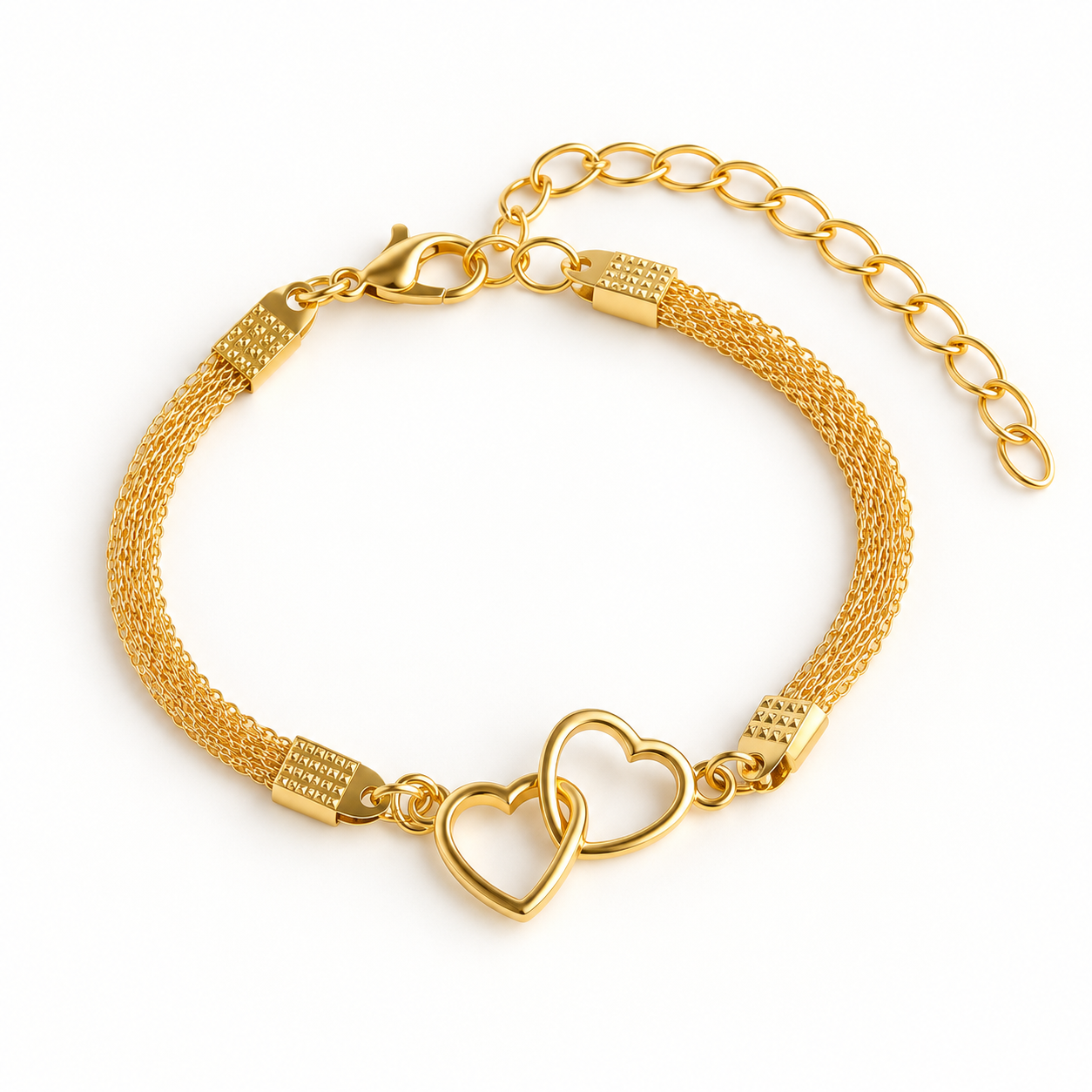 Pulsera Corazones Entrelazados, vista completa
