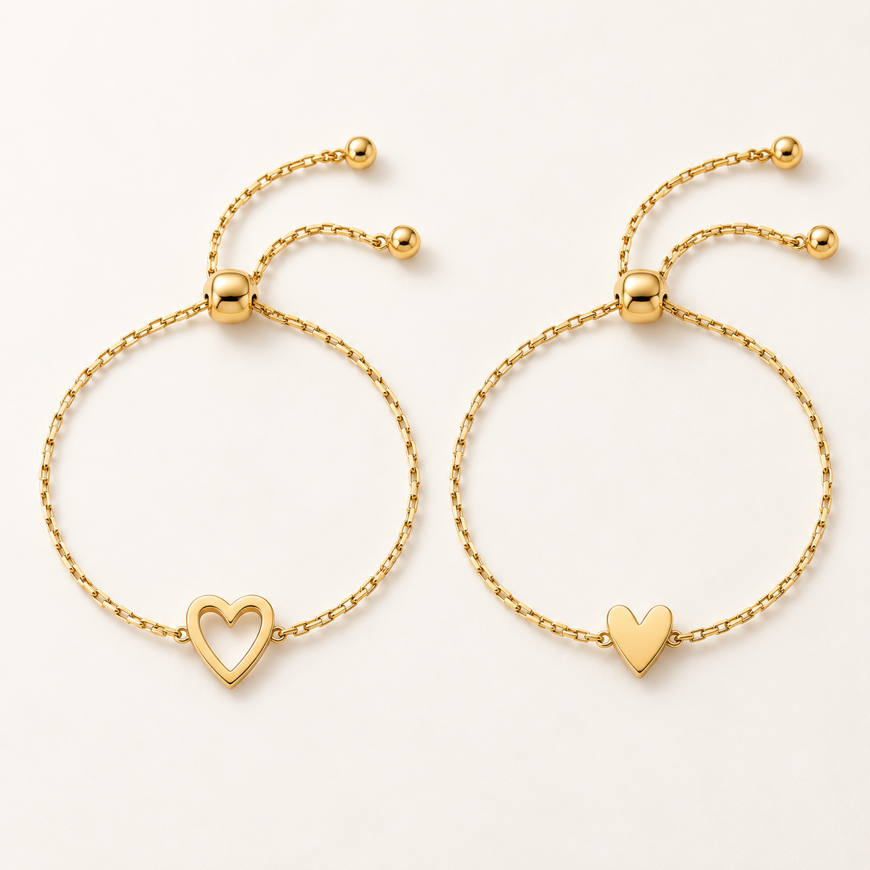Pulseras Dos Corazones, vista completa